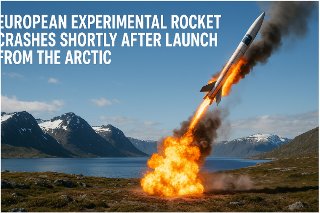 European Experimental Rocket Crashes Shortly After Launch from the Arctic
